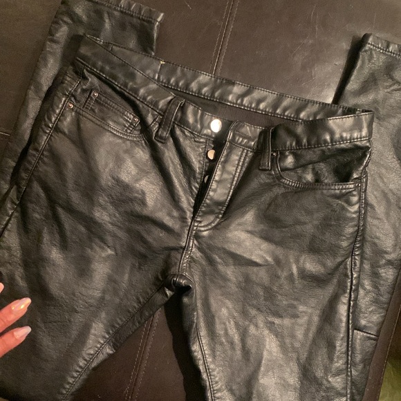 Leather jeans(not true leather ) - Picture 3 of 7